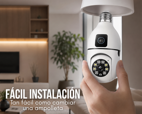 Cámara IP Doble - Tipo Ampolleta